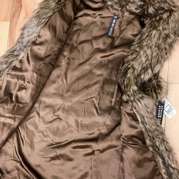Design Lab Faux Fur Vest- NEW - Picture 3 of 4